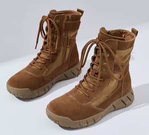 รองเท้าบูทผู้ชาย SFB01 714 รุ่นสต็อค ซุปเปอร์ไลท์ คุณภาพสูง สำหรับกิจกรรมกลางแจ้ง แบบรูดซิปและผูกเชือก ระบายอากาศได้ดี พื้นยาง รองเท้าคอมแบท - Product Image 5