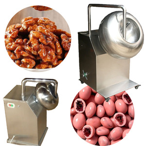 Machine à enrober les amandes au chocolat, entièrement automatique, pour enrober les bonbons et les cacahuètes, à prix abordable - Product Image 1