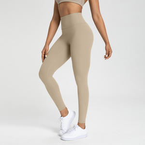 Pantalon de yoga moulant pour femme, longueur cheville, taille haute, en nylon 66, effet seconde peau, sans traces gênantes, anti-transpiration, pour le sport - Product Image 4