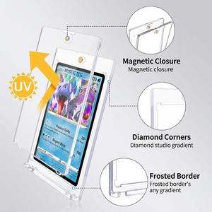Étui rigide transparent magnétique One Touch 35PT avec protection UV pour <span class=keywords><strong>cartes</strong></span> de sport, baseball, <span class=keywords><strong>Pokémon</strong></span> - Product Image 2