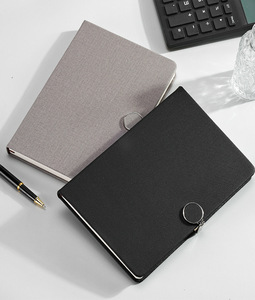 Leather Bound Hardcover Diary <strong>with</strong> Sewing <strong>Binding</strong> Perforated Discs for Black Customized Size A6 100 Sheets <strong>Notebook</strong>-Wholesale - Product Image 6