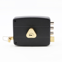 Cerradura de Seguridad para Puerta Exterior de Madera, Color Negro, Estilo Medio Oriente, con Llaves, Resistente al Agua, para Puertas Electrónicas