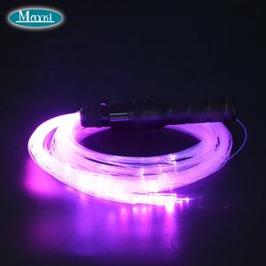 Glasfaser-Flow-Whip LED Sparkle Whip Tanz-Rave-Spielzeug Lichter Orbit Flogger - Product Image 2