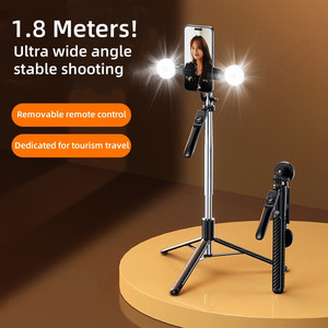 Z18 180cm nối dài Hợp kim nhôm 360 độ xoay cầm tay Selfie Stick Tripod <span class=keywords><strong>Monopod</strong></span> cho phổ điện thoại thông minh Điện thoại di động - Product Image 1