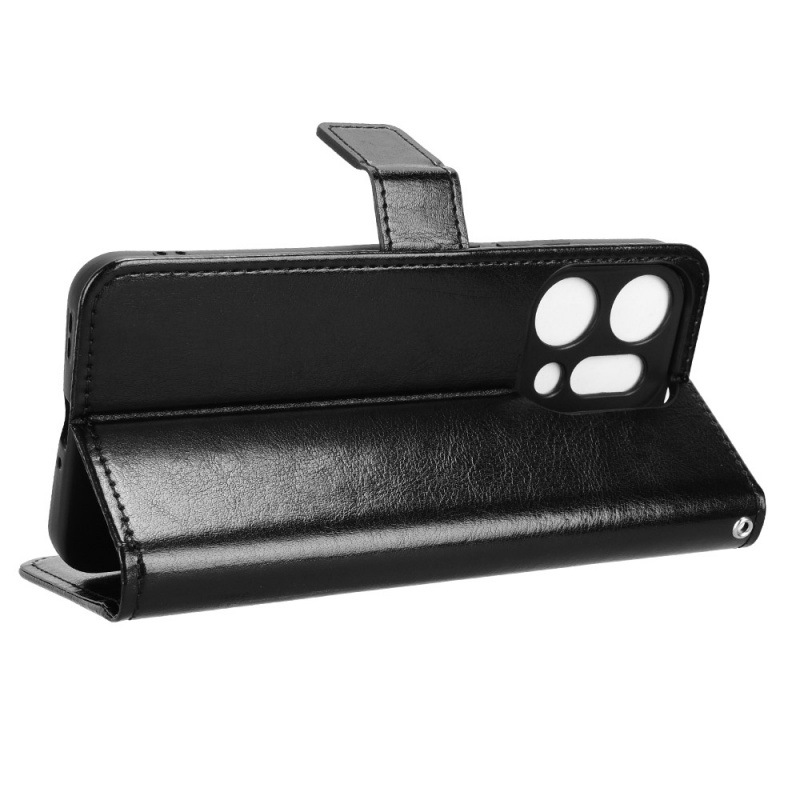 HAOYE Custodia in Pelle Premium per OPPO Reno 14F 5G/4G | Reno 14 FS 5G/4G - Portafoglio con Chiusura Magnetica Cover, Supporto Regolabile & Protezione Avanzata - Nero