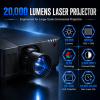 Projecteur laser professionnel pour auditorium, 20 000 lumens, WUXGA, avec entrée 4K et technologie d'affichage 3LCD