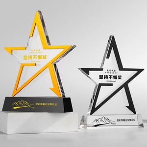 Prix de gros bon marché Trophée de cristal vierge K9 Prix personnalisé 3d Laser gravure Trophées de verre cristal pour cadeau d'affaires - Product Image 1