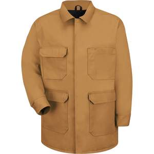 Manteau de travail personnalisé en canard mélangé pour hommes, couleur rouge - Product Image 3
