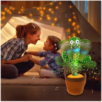 Jouet en peluche électronique intelligent pour bébé, chantant, dansant, parlant et enregistrant des sons, jouets cactus pour enfants, cadeaux de Noël pour enfants