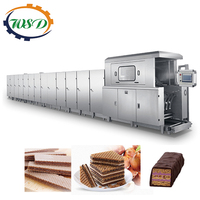 Ligne de production économique de gaufrettes / Machine à glace complète, gaufrier industriel, machine économique de fabrication de gaufrettes au chocolat