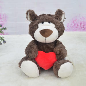 Vendita calda di prodotti di animali di peluche di San Valentino promozione regalo di natale orsacchiotto con il cuore di peluche - Product Image 2