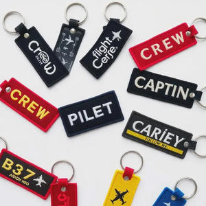 Llavero Personalizado con Nombre, Económico y Moderno, con Etiqueta de Identificación Bordada <span class=keywords><strong>para</strong></span> Mosquetón, Llaveros Promocionales, Llavero de Metal Tejido Personalizado - Product Image 6