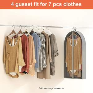 Funda tejida ecológica transparente de 4 piezas, vestidos de novia, ropa y suéteres, práctica bolsa de ropa de viaje - Product Image 4