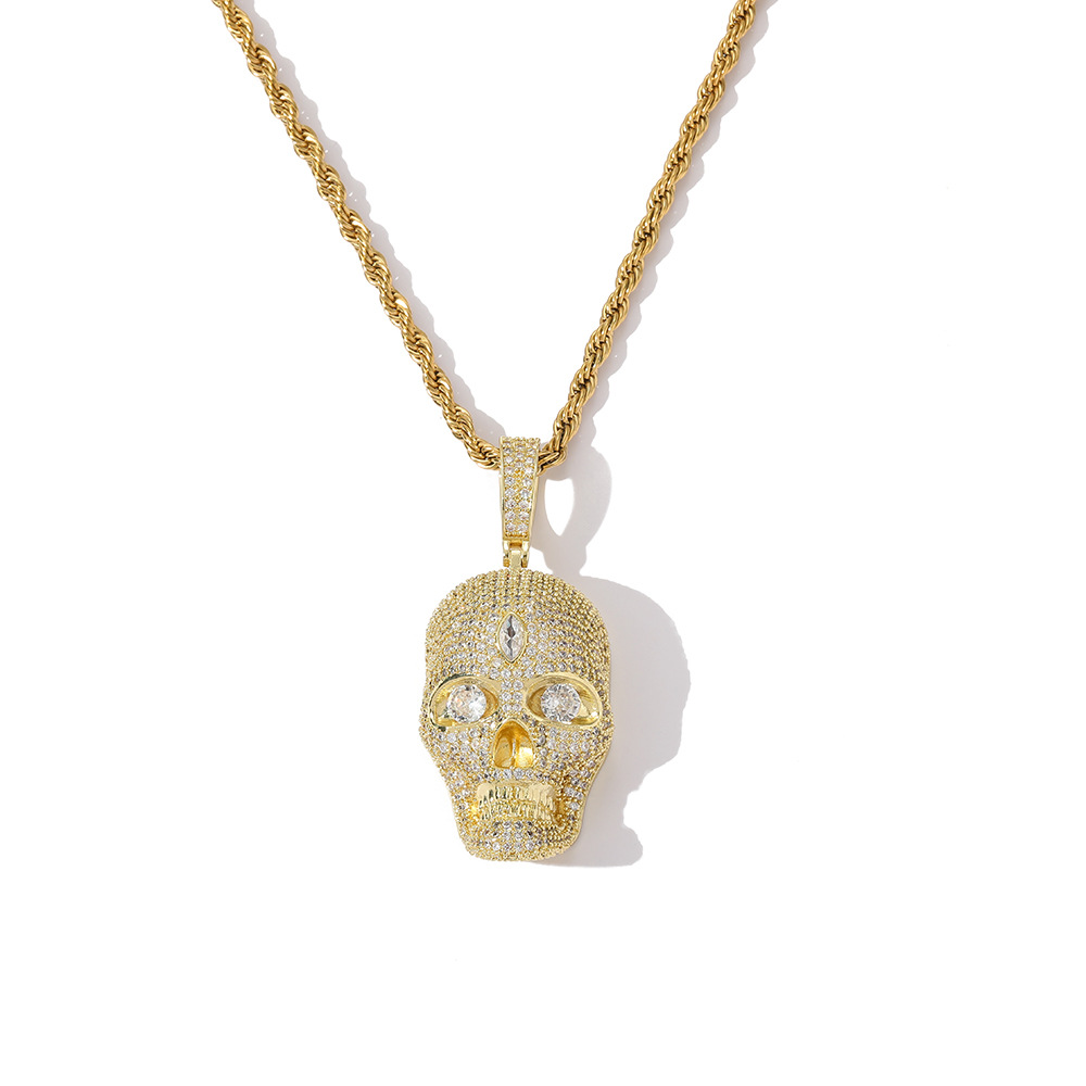 Colgante de oro + cadena giratoria de 3 mm y 24 pulgadas