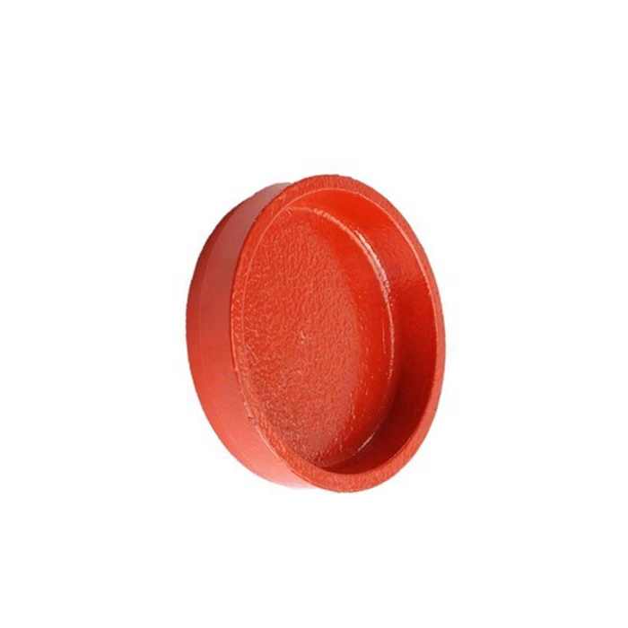 FM Approved ANSI 3'' ductile cast iron grooved fittings end cap price