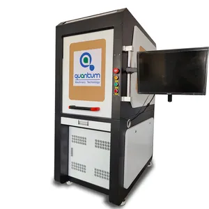 Machine de marquage laser à fibre fermée, machine rotative de sécurité 100w pour aliments en acier inoxydable et métal