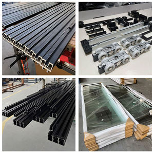 Fabricant <span class=keywords><strong>de</strong></span> portes coulissantes, service OEM ODM, fermeture douce, sans rail inférieur, cloison <span class=keywords><strong>de</strong></span> pièce, ensemble <span class=keywords><strong>de</strong></span> portes en verre en forme <span class=keywords><strong>de</strong></span> L pour bureau et appartement - Product Image 5