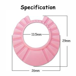 Topi mandi plastik anak-anak, pelindung mandi dan perisai sampo untuk anak-anak, penutup rambut bayi untuk pembersihan kamar mandi - Product Image 5