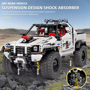 DIY LKW-Modell Baustein-Set <span class=keywords><strong>App</strong></span>-Ferngesteuertes Geländewagen-Modell <span class=keywords><strong>Mould</strong></span> <span class=keywords><strong>King</strong></span> 18005 Bausteine Plastikspielzeug Großhandel Unisex - Product Image 4