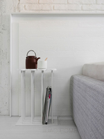 Porte-revues design d'art en métal, table basse moderne, présentoir et comptoir, 1 pièce