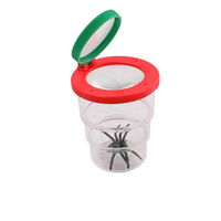 Usine directe haute qualité grossissement 3x et 6x conteneur d'observation d'insectes en plastique Pmma petite visionneuse d'insectes optiques