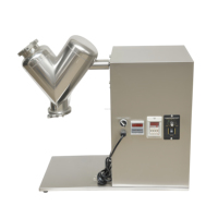 Petit mélangeur de poudre en forme de V pour usage en laboratoire, équipement de mélange vertical de particules, équipement de mélange de type V, machine de mélange de poudre