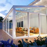 Serre extérieure préfabriquée moderne 4 saisons avec kit de fenêtres isolées en aluminium pour villa, entrepôt, patio, jardin, camping-car, véranda