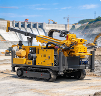Foreuse rotative hydraulique complète à moteur diesel avec mobilité sur chenilles pour l'exploration et l'investigation des carottages rocheux, à économie d'énergie