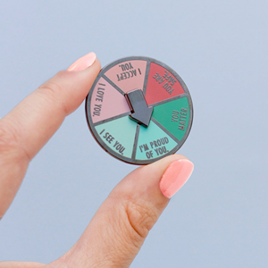 Pin Your Imagination Design Chapado en oro Aleación de zinc Spinner Esmalte Pin Factory Lifetime Mold Produce Metal Crafts Pin giratorio - Product Image 5