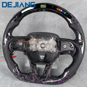 <span class=keywords><strong>Volant</strong></span> en fibre de carbone forgé personnalisé pour Dodge Challenger Hellcat Charger SRT Grand Cherokee Durango SRT avec LED - Product Image 1