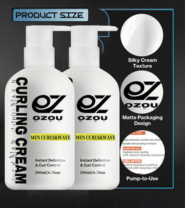 OZOU Hommes Usine Cheveux Bouclés Définissant les Boucles Styling Tenue Moyenne Ajouter du Volume Vague et Boucles Crème Hydratante Activateur de Boucles - Product Image 4