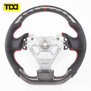 Volant sport en cuir de haute qualité TDD avec fibre de carbone compatible avec Infiniti G35 2004~2007 - Product Image 1