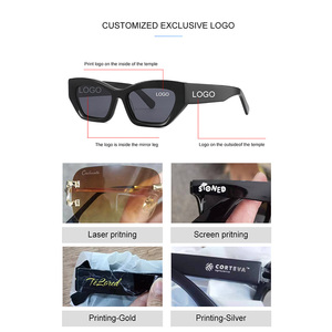 Retro Classic Custom Logo Uv400 Polarized Glasses Women 2025 Fashion Acetate <b>Sunglasses</b> - Product Image 4