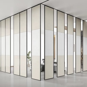 Acoustic hiện đại bằng gỗ cách âm gấp phòng Divider di chuyển tường màn hình hệ thống văn phòng phân vùng cho phòng khách - Product Image 3