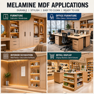 Pannello <span class=keywords><strong>MDF</strong></span> Melaminico di Grado Arredamento FSC, Texture Legno, <span class=keywords><strong>MDF</strong></span> Decorativo <span class=keywords><strong>Laminato</strong></span> per Progetti di Armadi e Mobili in Arabia Saudita ed Emirati Arabi Uniti - Product Image 6