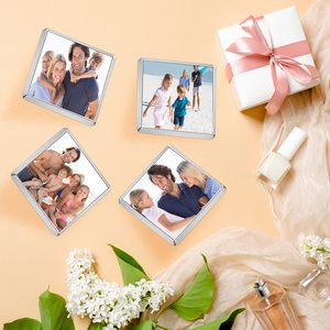 Kit de Botones Sublimables en Blanco, Lámina de Aluminio Plateada para Sublimación con Cierre de Mariposa para Manualidades y Joyería - Product Image 5