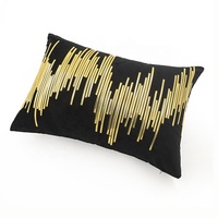 Housse de coussin décorative en cuir, couverture de luxe, Jacquard, à la mode, personnalisée, vente en gros, 30x50cm