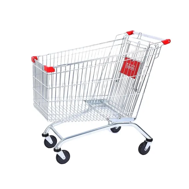 Factory Supply Supermarkt Trolley Winkelwagen Staal Winkel Trolley