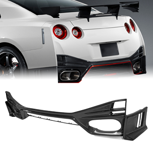 ขอบด้านหลังคาร์บอนไฟเบอร์ตัวถังกว้างสำหรับ Nissan Skyline GTR R35อุปกรณ์เสริมกันชนรถยนต์ใหม่ - Product Image 1