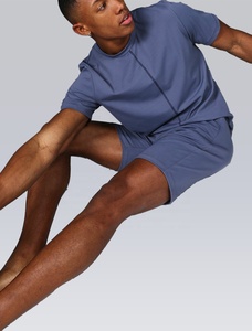 custom polyester short set sweat suit jacket summer shorts suits for men - Product Image 6