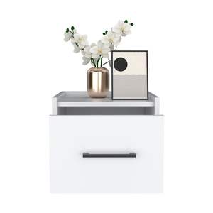 DB Modern White MDF <b>Floating</b> <b>Nightstand</b> Assembled Bedroom Furniture for Home or Hospital for Living Room Bedroom Calion Style - Product Image 4