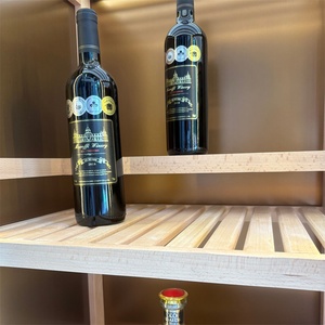 Meuble Bar Mural Moderne Américain en Acier Inoxydable pour Vin Rouge et Whisky, avec Refroidisseur Intégré, Idéal pour Salon - Product Image 3