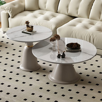 Cadre métallique moderne pour le salon Durable et écologique pour les petits appartements Table basse en dalle de roche