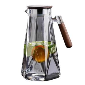 Pichet à thé en verre avec base numérique, grande capacité 1,5 L, pour usage domestique, design de tasse droite - Product Image 5
