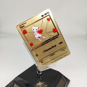 <strong>Gold</strong> Kids Table Playing <strong>Cards</strong> Toys Poke Mon Collection <strong>Cards</strong> Packs 55 Pcs TCG Anime Pikachu Mewtu Mega Rare Game <strong>Trading</strong> <strong>Cards</strong> - Product Image 5