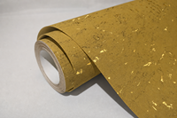 Papier peint de luxe moderne en feuille d'or, en liège naturel, imperméable et ignifuge, pour hôtels et hôpitaux, design texturé durable