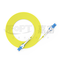 Cable de Conexión de Fibra Óptica LC Dúplex Uniboot con Pestaña de Empuje y Tracción, Alta Densidad, 2 Hilos, LSZH, Monomodo/Multimodo, 1M-5M de Longitud, Suministro de Fábrica