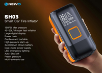 Newo Mini compresseur d'air sans fil 150PSI 12000mAh Pompe à air électrique rechargeable Gonfleur de pneu avec batterie externe