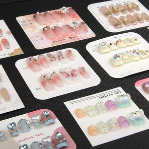 Cartes <span class=keywords><strong>de</strong></span> présentation en carton pour Nail Art, marque BOHE, style simple, estampées à chaud, emballage <span class=keywords><strong>de</strong></span> <span class=keywords><strong>base</strong></span>, accessoires <span class=keywords><strong>de</strong></span> présentation photo - Product Image 1