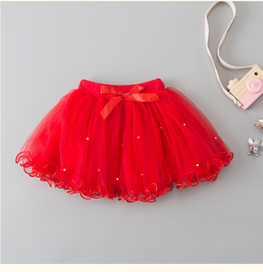2022 all'ingrosso bambini neonata abiti pieghettati Chiffon <span class=keywords><strong>Tulle</strong></span> bambini perla Tutu <span class=keywords><strong>gonna</strong></span> per <span class=keywords><strong>gonna</strong></span> da ragazza - Product Image 6